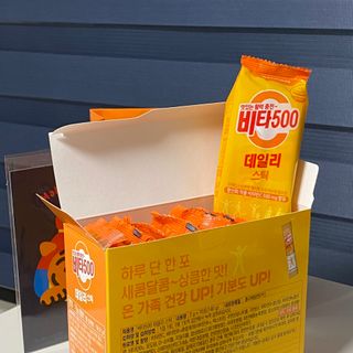 광동제약 [광동] 비타500데일리스틱 70포X2개 + 뚱랑이엽서 + 쇼핑백 증정 — 5점을 준 리뷰어가 2022년 1월 올린 사용 사진