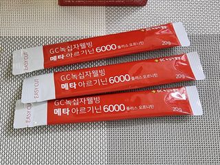 메타아르기닌 GC녹십자웰빙 메타 아르기닌 6000 플러스 오르니틴 — 5점을 준 리뷰어가 2022년 4월 올린 사용 사진