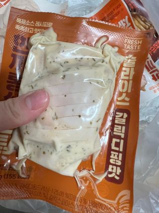한끼통살 슬라이스 닭가슴살 — 5점을 준 리뷰어가 2023년 2월 올린 사용 사진