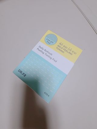 닥터에프파이브 데일리 리프레쉬 필링 토닝 패드 60매 — 5점을 준 리뷰어가 2022년 7월 올린 사용 사진