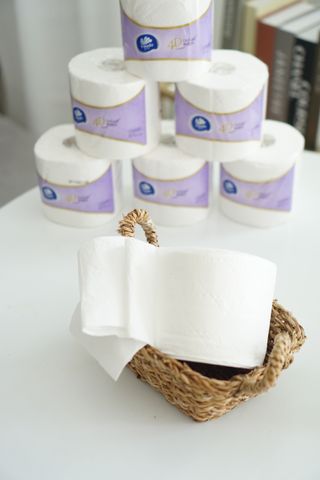 빈다 4Deluxe 4겹 엠보싱 롤 화장지 — 5점을 준 리뷰어가 2022년 3월 올린 사용 사진