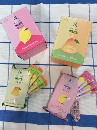 비타앤C 레몬맛, 망고맛 — 4.5점을 준 리뷰어가 2021년 7월 올린 사용 사진