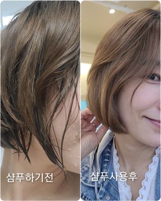 MOAMANEMUNAH 모아만에무나 플러스 두피 탈모 완화 기능성 샴푸 + 브러쉬 2종 세트 — 4.5점을 준 리뷰어가 2021년 10월 올린 사용 사진