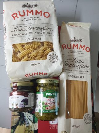 이탈리안 프리미엄 파스타 룸모 Rummo 파스타 2종 + 바질 페스토 + 블랙 트러플 페이스트 — 5점을 준 리뷰어가 2021년 7월 올린 사용 사진