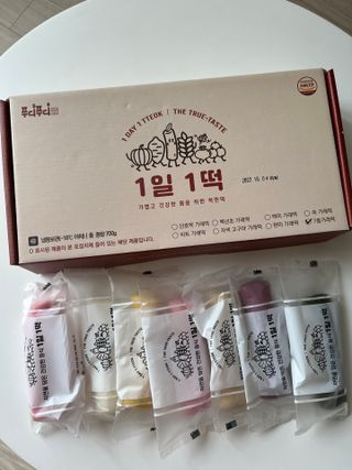 [푸디푸디] 1일1떡!  가래떡 낱개포장 아침식사 식사대용! 7종 세트 혼합 (1BOX=14개입) — 4점을 준 리뷰어가 2022년 4월 올린 사용 사진