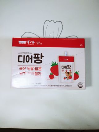 [몸엔용] 우리 아이 건강간식, 달콤한 녹용곤약젤리 디어팡 4종 — 5점을 준 리뷰어가 2021년 8월 올린 사용 사진