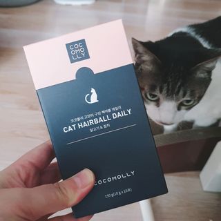 코코몰리 고양이 구강• 헤어볼 데일리 /신장• 요로 데일리 — 5점을 준 리뷰어가 2021년 1월 올린 사용 사진