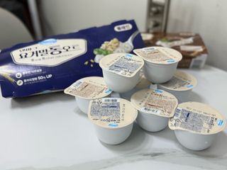 프리 [2종 패키지]덴마크 요거밀 통오트 요거트(플레인/아몬드) — 4.5점을 준 리뷰어가 2025년 8월 올린 사용 사진