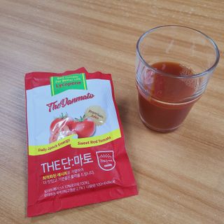 제이제이바이오 더단마토 프리미엄주스 100ml 30팩입 - 무설탕 스테비아 토마토즙 — 5점을 준 리뷰어가 2021년 11월 올린 사용 사진