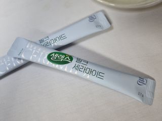 셀렉스스포츠 셀렉스 밀크세라마이드 저분자피쉬콜라겐 28포 X 1박스 — 5점을 준 리뷰어가 2021년 6월 올린 사용 사진