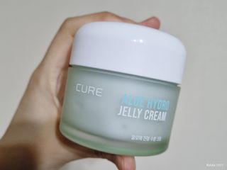 김정문알로에 큐어 큐어 알로에 리프레쉬 젤리 세럼, 큐어 알로에 하이드로 젤리 크림 — 5점을 준 리뷰어가 2021년 3월 올린 사용 사진
