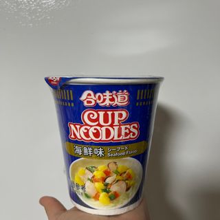 NISSIN 닛신 컵누들  4종 - 씨푸드오리지날, 씨푸드 스파이시, 씨푸드 커리, 씨푸드 XO소스 — 5점을 준 리뷰어가 2022년 4월 올린 사용 사진