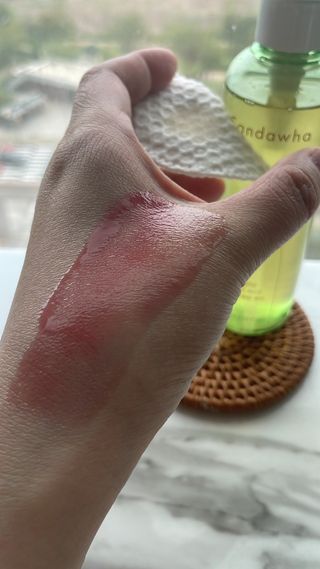 스킨큐어 산다화 순한 클렌징 동백 오일 200ml — 5점을 준 리뷰어가 2023년 4월 올린 사용 사진