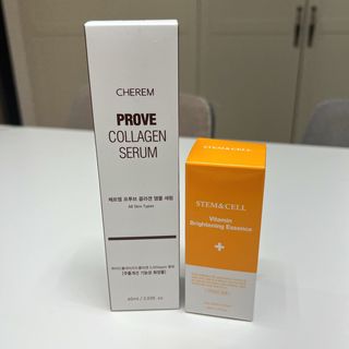 체르엠 비타민 브라이트닝 에센스 + 콜라겐앰플 세트 — 5점을 준 리뷰어가 2021년 12월 올린 사용 사진
