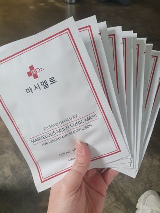 닥터마시멜로 마블러스 멀티 클리닉 마스크 — 5점을 준 리뷰어가 2021년 3월 올린 사용 사진