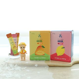 비타앤C 레몬맛, 망고맛 — 5점을 준 리뷰어가 2021년 5월 올린 사용 사진
