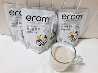 이롬 황성주 박사의 국산콩 두유 검은콩과 17곡 프리미엄 — 5점을 준 리뷰어가 2021년 5월 올린 사용 사진