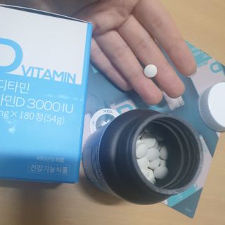 메디타민 비타민D 3000IU — 5점을 준 리뷰어가 2021년 10월 올린 사용 사진