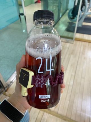 클린24시간 1BOX(5포) + 전용보틀(500ml) — 5점을 준 리뷰어가 2023년 2월 올린 사용 사진