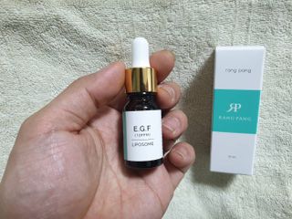 랑팡 EGF+FGF 10ppm 리포좀 앰플 원액 10ml — 4점을 준 리뷰어가 2021년 11월 올린 사용 사진