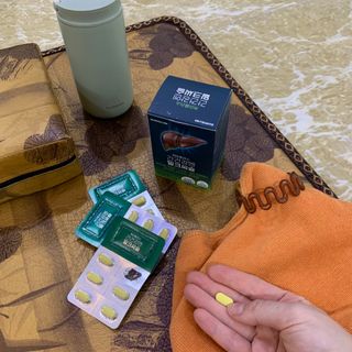 [경남제약헬스케어] 케어플러스 간건강엔 밀크씨슬 500mg 60정/2개월분/비타민B 5종+세레늄 — 4.5점을 준 리뷰어가 2024년 1월 올린 사용 사진