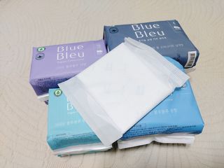 블루블루 유기농 순면 커버 생리대 — 5점을 준 리뷰어가 2021년 1월 올린 사용 사진