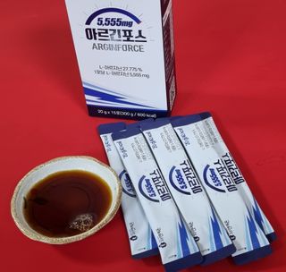 자연에온 아르긴포스 L-아르기닌 5555mg 스틱 15개입 1박스 — 5점을 준 리뷰어가 2021년 4월 올린 사용 사진