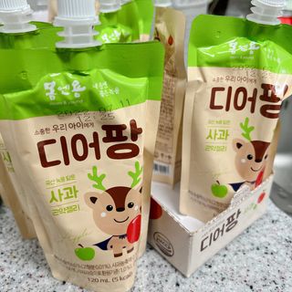 [몸엔용] 우리 아이 건강간식, 달콤한 녹용곤약젤리 디어팡 4종 — 5점을 준 리뷰어가 2022년 4월 올린 사용 사진