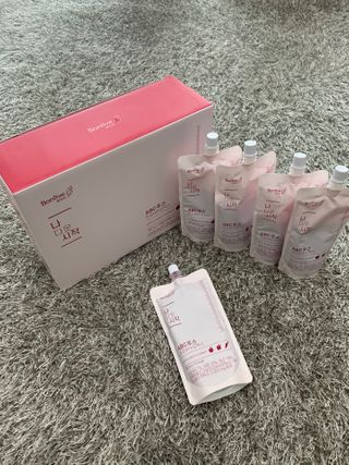12월 15일 출시, 건강기능식품 브랜드 본리브 나 다운 시작 제품 3종 — 5점을 준 리뷰어가 2021년 1월 올린 사용 사진