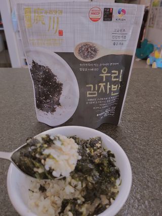 광천우리맛김 우리집밥도둑 맛있는광천김 우리김자반 50g 5봉 — 5점을 준 리뷰어가 2021년 11월 올린 사용 사진