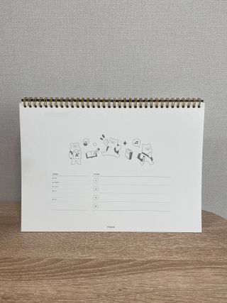 리훈 곰부 체크리스트+ 곰부 리무버블스티커 1장 — 5점을 준 리뷰어가 2021년 4월 올린 사용 사진