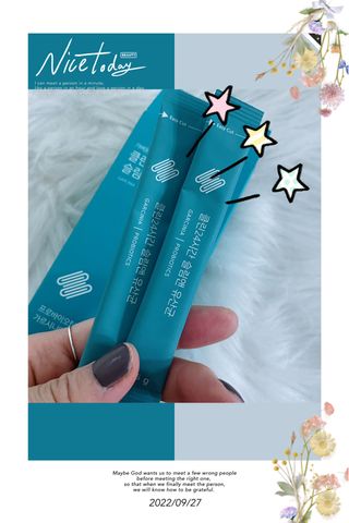 클린24시간 슬림앤유산균 1박스 (3.5g X 15포) — 5점을 준 리뷰어가 2022년 10월 올린 사용 사진