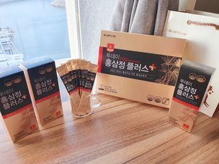 서울약사신협_투데이홍삼정플러스스틱_10g x 30포 — 5점을 준 리뷰어가 2021년 6월 올린 사용 사진