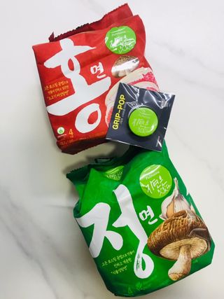 [풀무원] 자연은맛있다 정면, 백면, 홍면  세트 — 5점을 준 리뷰어가 2021년 4월 올린 사용 사진