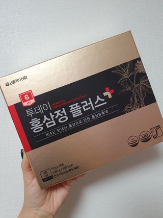 서울약사신협_투데이홍삼정플러스스틱_10g x 30포 — 5점을 준 리뷰어가 2021년 1월 올린 사용 사진