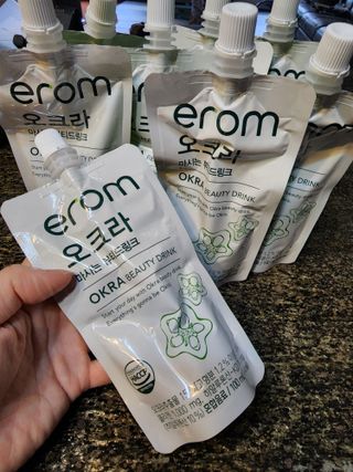 [이롬] 오크라 마시는 뷰티드링크 100mL x 20입 — 5점을 준 리뷰어가 2022년 9월 올린 사용 사진
