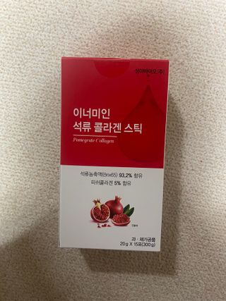 이너미인 석류 콜라겐 스틱 — 4점을 준 리뷰어가 2021년 1월 올린 사용 사진