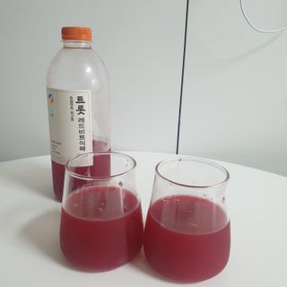 트롯전통식혜 트롯레드비트식혜 1리터 +500리터 — 5점을 준 리뷰어가 2021년 6월 올린 사용 사진