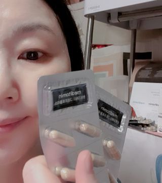 메디타민 원헌드레드 그린프로폴리스 — 5점을 준 리뷰어가 2021년 10월 올린 사용 사진