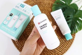 리더스코스메틱 리더스 카밍 바이오틱스 #1등 진정 기획세트 [에센스 워터150ml + 크림 마스크80ml] — 5점을 준 리뷰어가 2022년 8월 올린 사용 사진