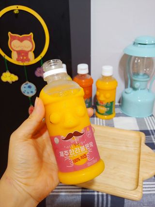 탐라원 제주의 맛, 몬딱주스 4종세트 - 한라봉몬딱주스, 천혜향몬딱주스, 청귤에이드, 당근몬딱주스 — 5점을 준 리뷰어가 2021년 8월 올린 사용 사진