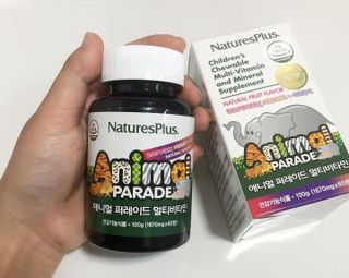 네이처스플러스 애니멀퍼레이드 멀티비타민 (60정) — 5점을 준 리뷰어가 2022년 9월 올린 사용 사진