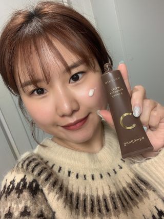 산다화 비타민C 화이트닝 크림 — 5점을 준 리뷰어가 2023년 4월 올린 사용 사진
