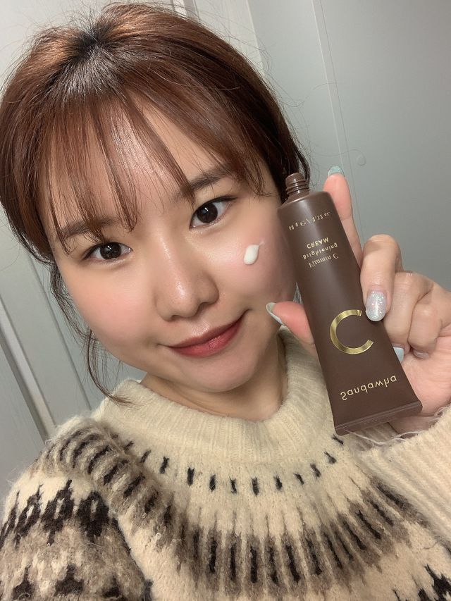 산다화 비타민C 화이트닝 크림 리뷰 사진
