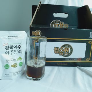 참유원 특허제조 활력 여주진액 여주즙 50포 — 5점을 준 리뷰어가 2022년 1월 올린 사용 사진