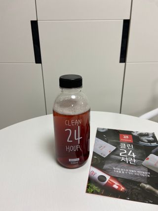 클린24시간 1BOX(5포) + 전용보틀(500ml) — 5점을 준 리뷰어가 2023년 1월 올린 사용 사진