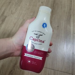 카프리나 프레쉬 산양밀크 어메이징 바디워시 500ml (오리지널향) — 3점을 준 리뷰어가 2023년 5월 올린 사용 사진