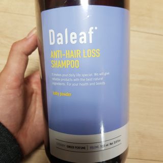 달리프 진저 베러 퍼퓸 탈모 완화 샴푸 1000ml 향 3종 — 5점을 준 리뷰어가 2021년 1월 올린 사용 사진