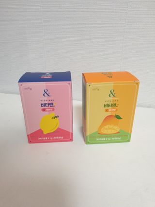 비타앤C 레몬맛, 망고맛 — 5점을 준 리뷰어가 2021년 6월 올린 사용 사진