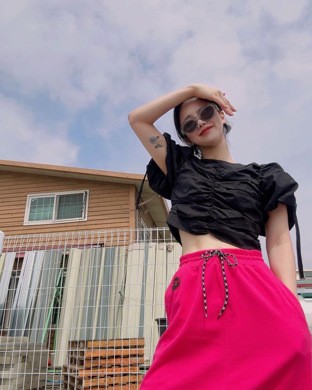 더그린랩_RECYCLE MAXI SKIRT 리뷰 사진